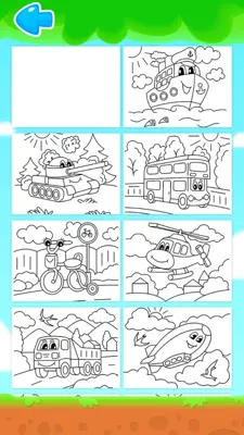 Coloring pages for children transport android App screenshot 3